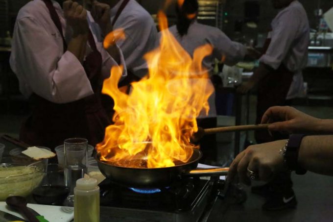 Surfas 6-Week Professional Cooking Classes (Level 2) + Team Cooking Competition flambe