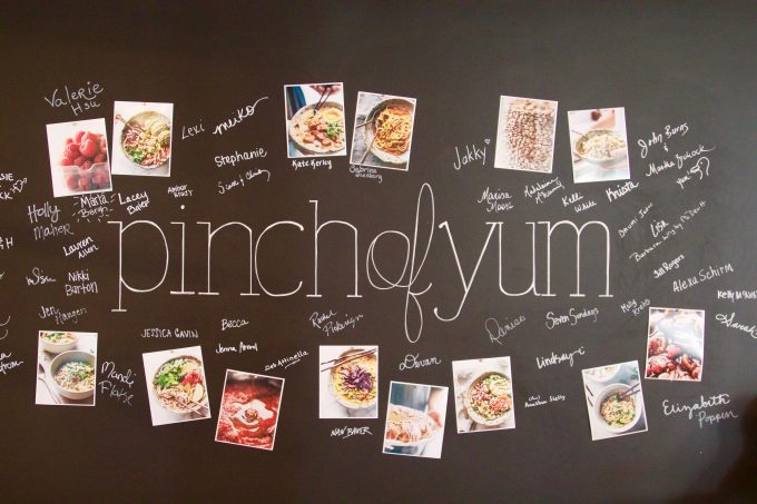 Tasty Food Photography Workshop: Pinch of Yum Studios chalkboard