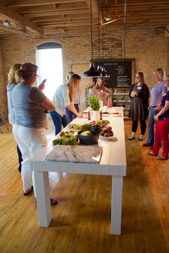 Tasty Food Photography Workshop: Pinch of Yum Studios table
