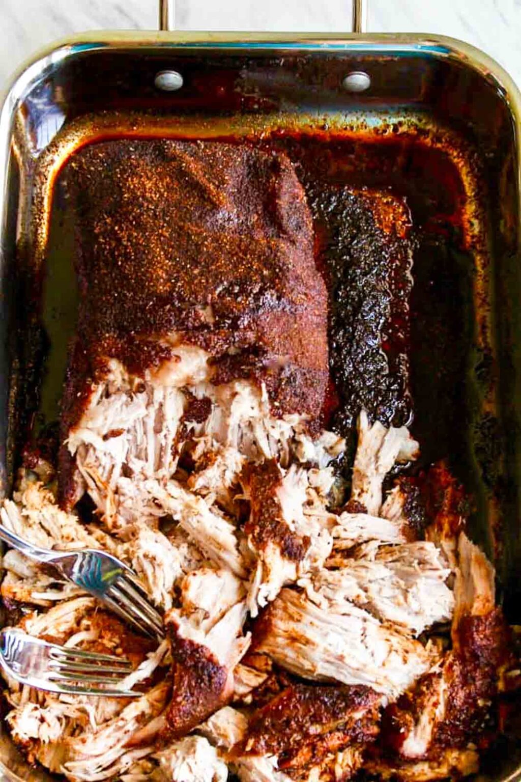 Oven Roasted Pulled Pork (BBQ Pork Loin Low & Slow) Delicious Table