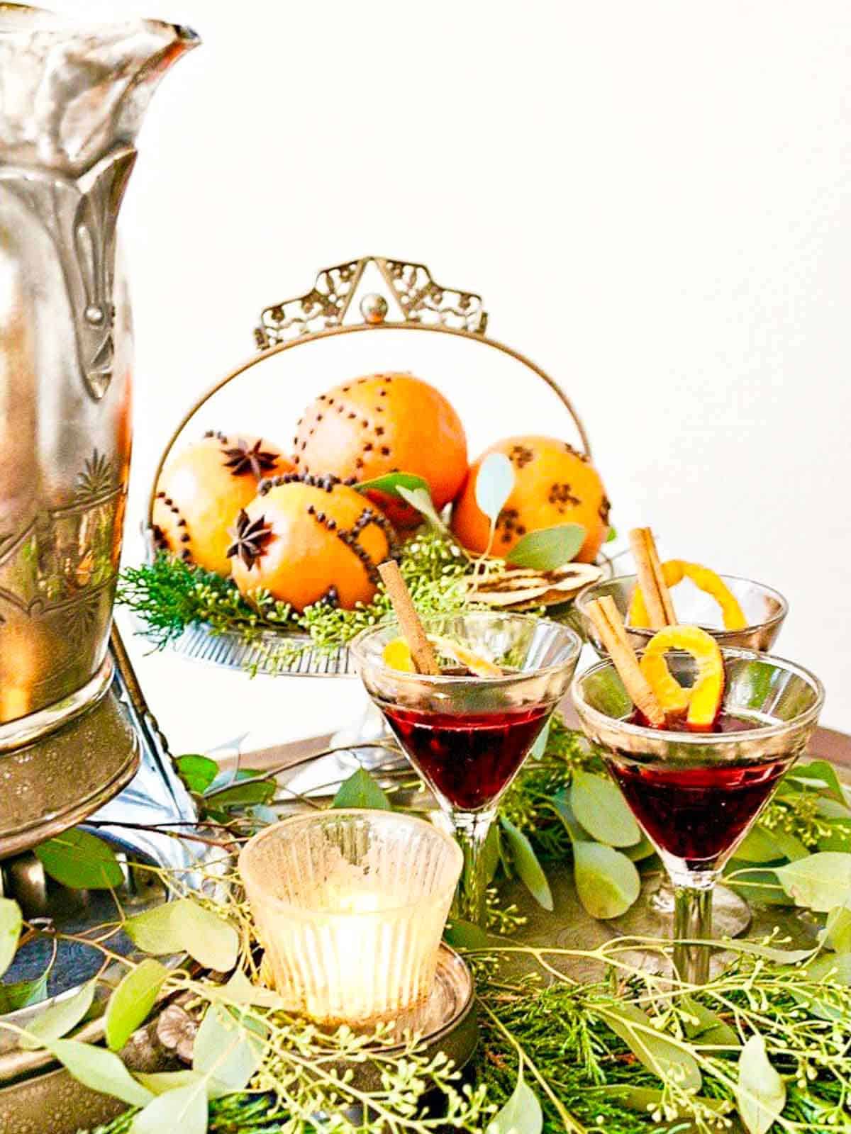 Make-Ahead Chilled Mulled Wine Punch Recipe