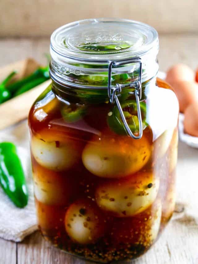 Jalapeno Pickled Eggs Recipe Delicious Table
