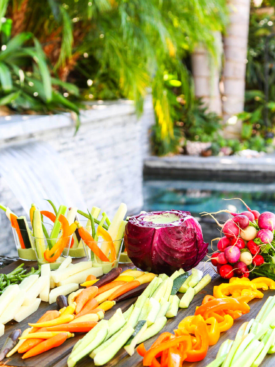 Crudités with Green Goddess Dip (Easy Appetizer!) | Delicious Table