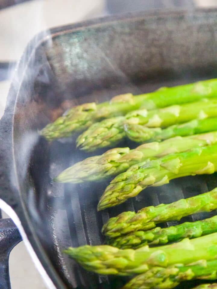 Stovetop Grilled Asparagus Recipe Delicious Table