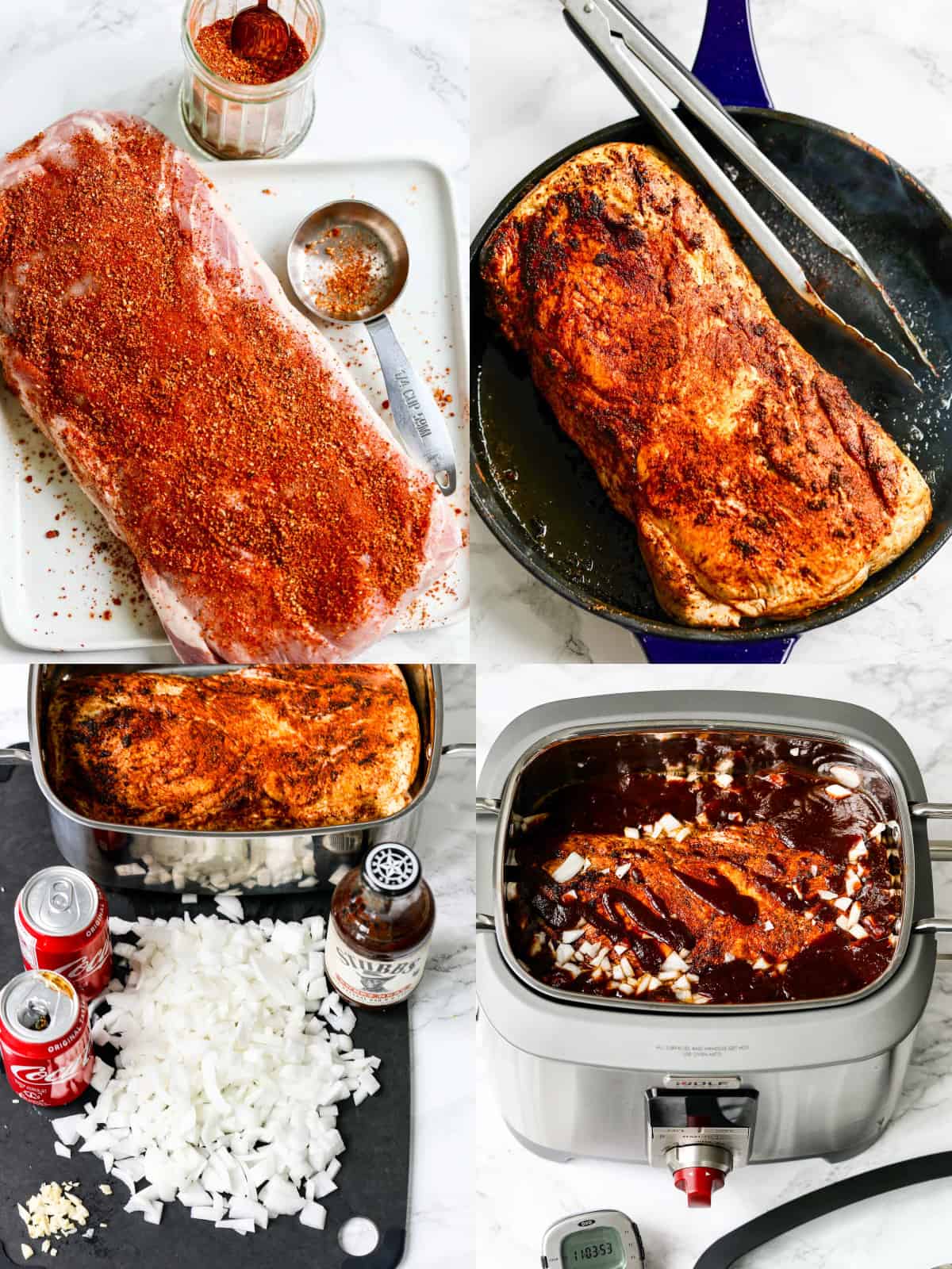 Slow Cooker Pulled Pork Sandwiches Pork Loin Recipe