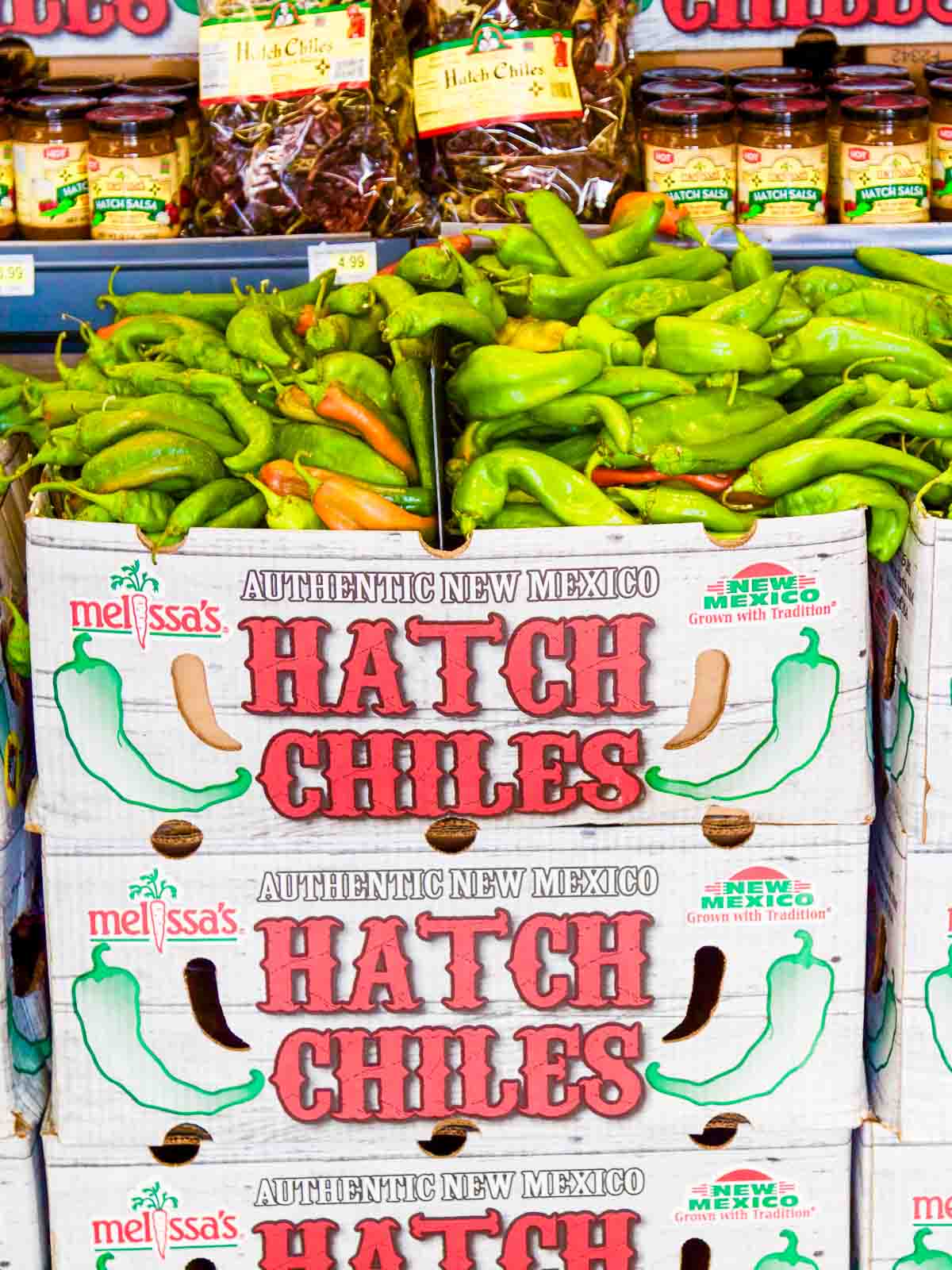 Boxes of Hatch Chiles