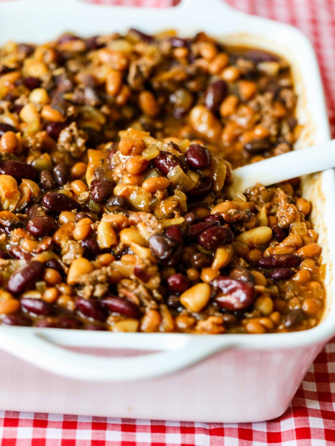 Cowboy Beans (Slow Cooker or Oven Baked) Delicious Table