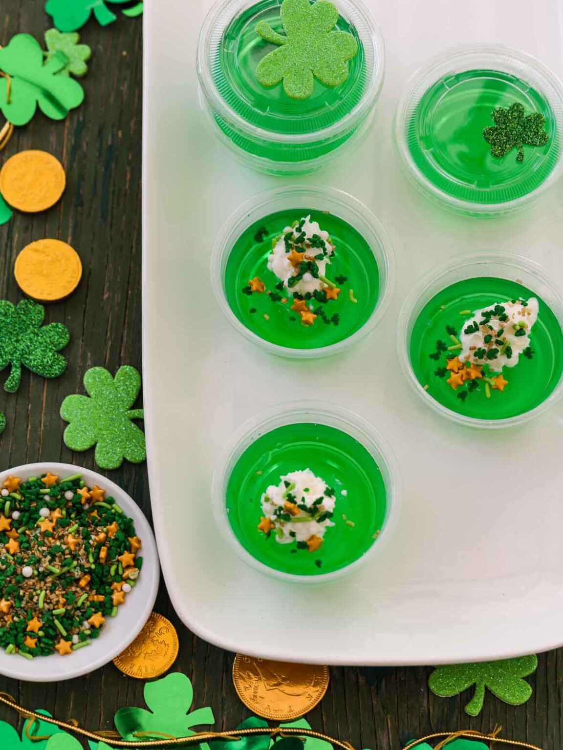 Green Jello Shots and Jigglers Delicious Table