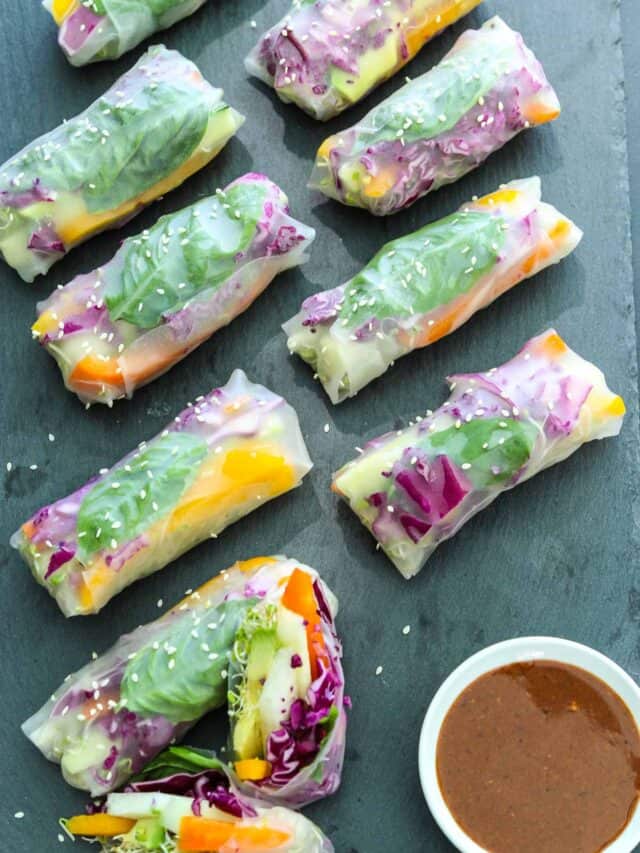 Vegetable Spring Rolls Recipe Delicious Table