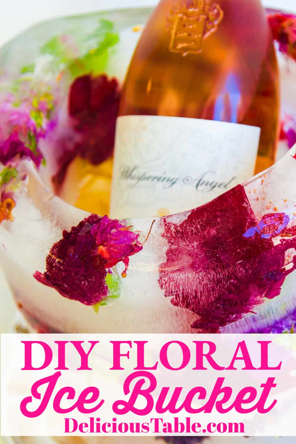 Flower Ice Bucket For Parties Delicious Table