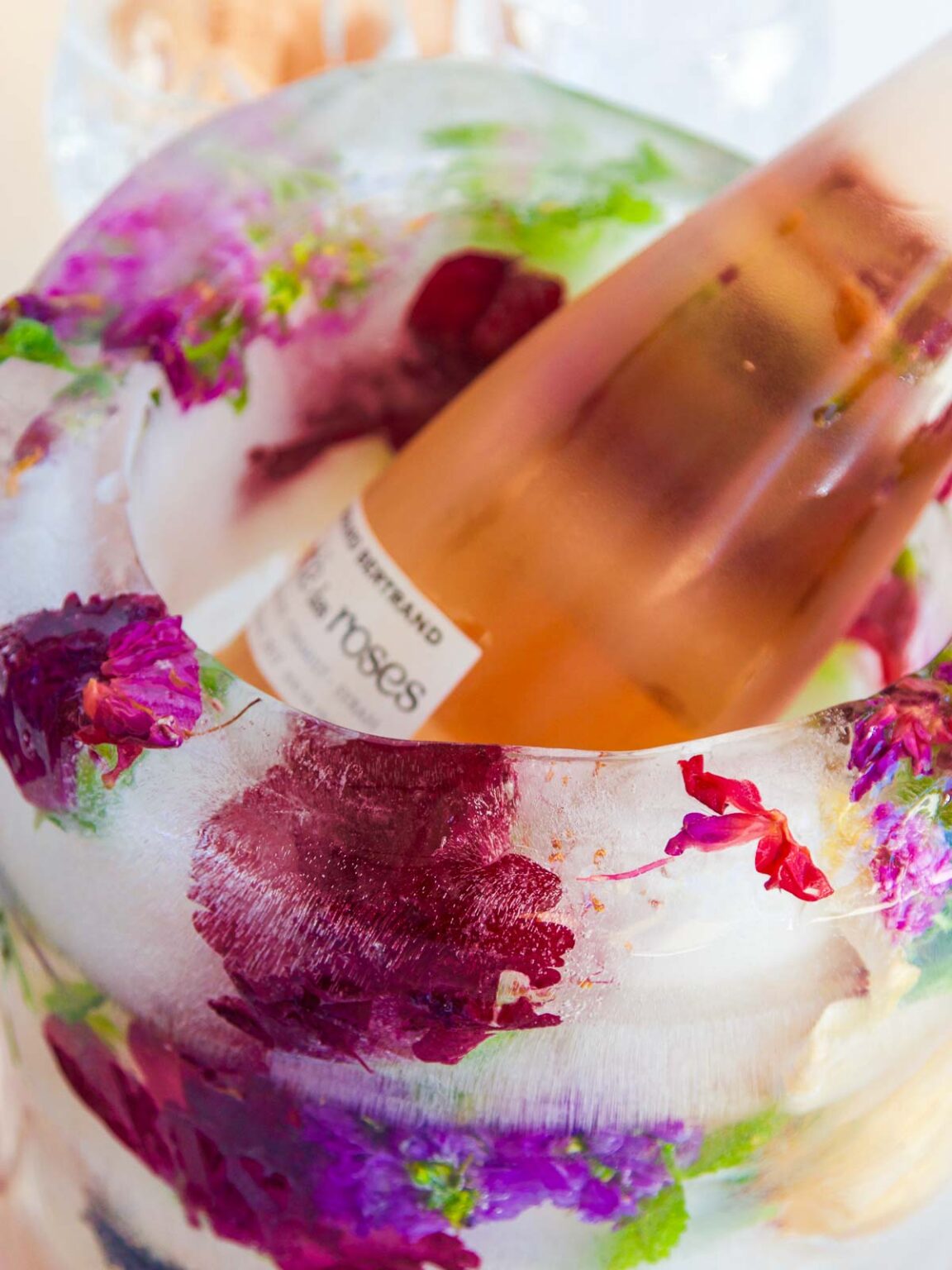 Flower Ice Bucket For Parties Delicious Table