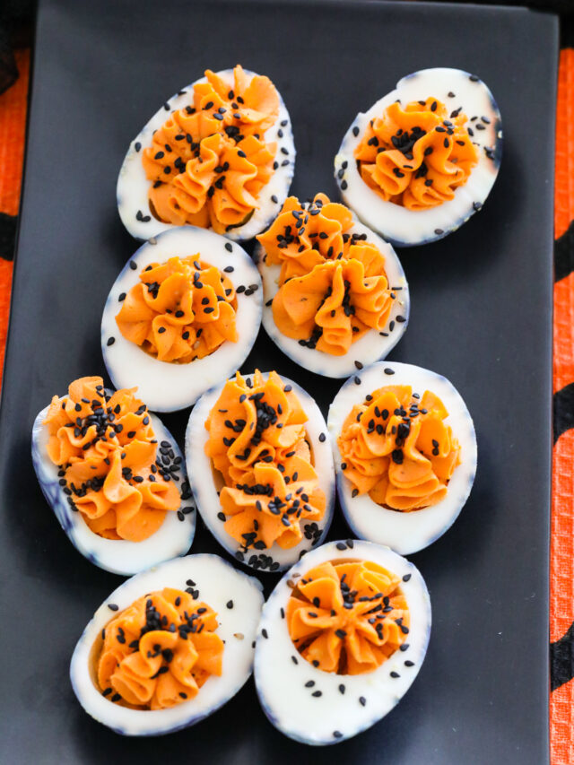 Halloween Deviled Eggs Recipe Delicious Table