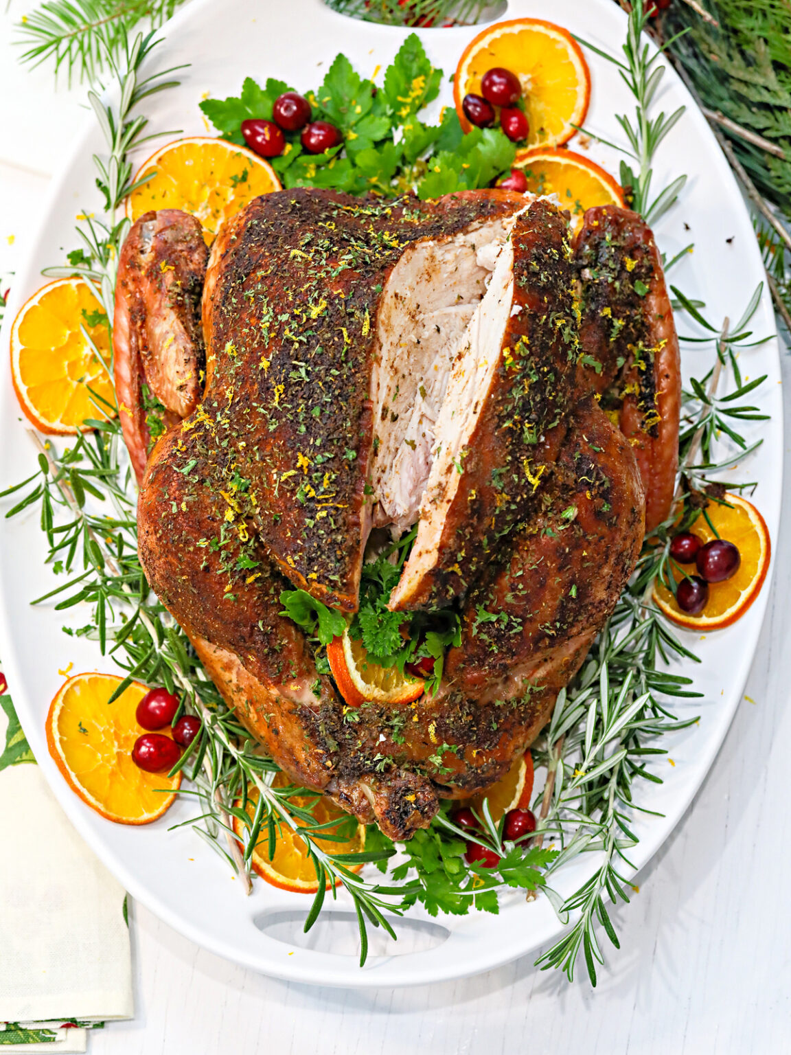 Roast Turkey Dry Brine Recipe Delicious Table