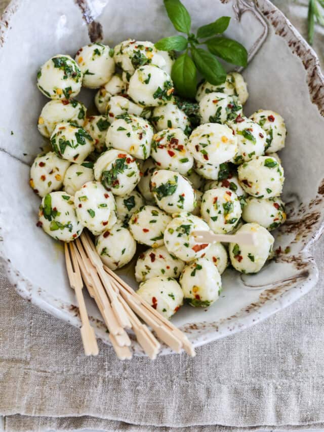 Marinated Mozzarella Balls Recipe Delicious Table