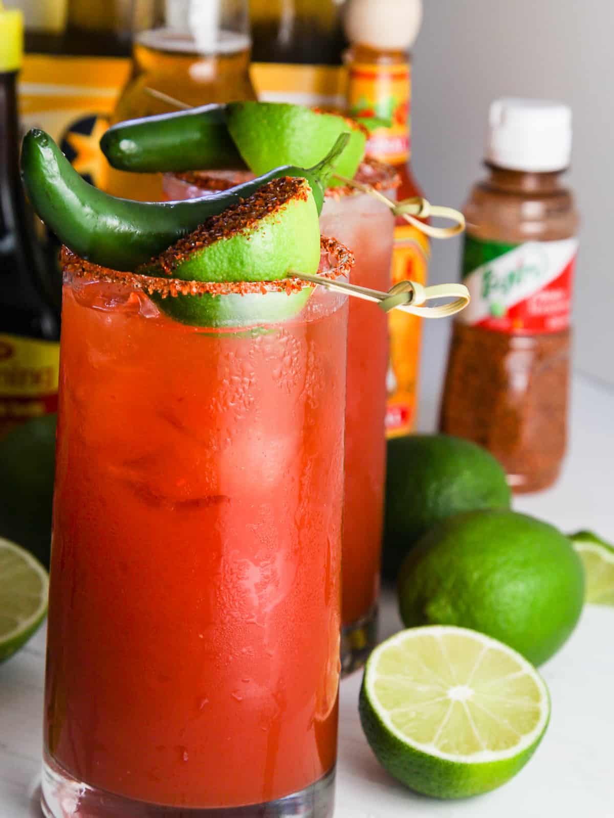 Easy Michelada Cocktail Recipe (Beer Bloody Mary)