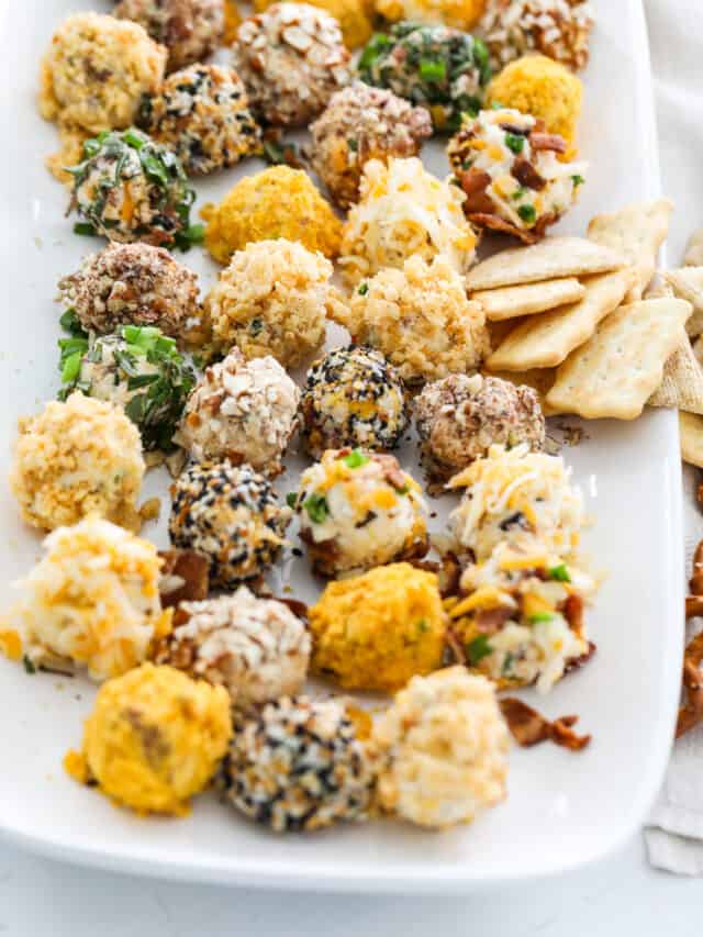 Cheese Truffles Recipe (Mini Cheese Balls) - Delicious Table