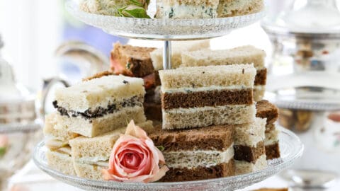 Assortment of Tea Sandwiches on a Tray