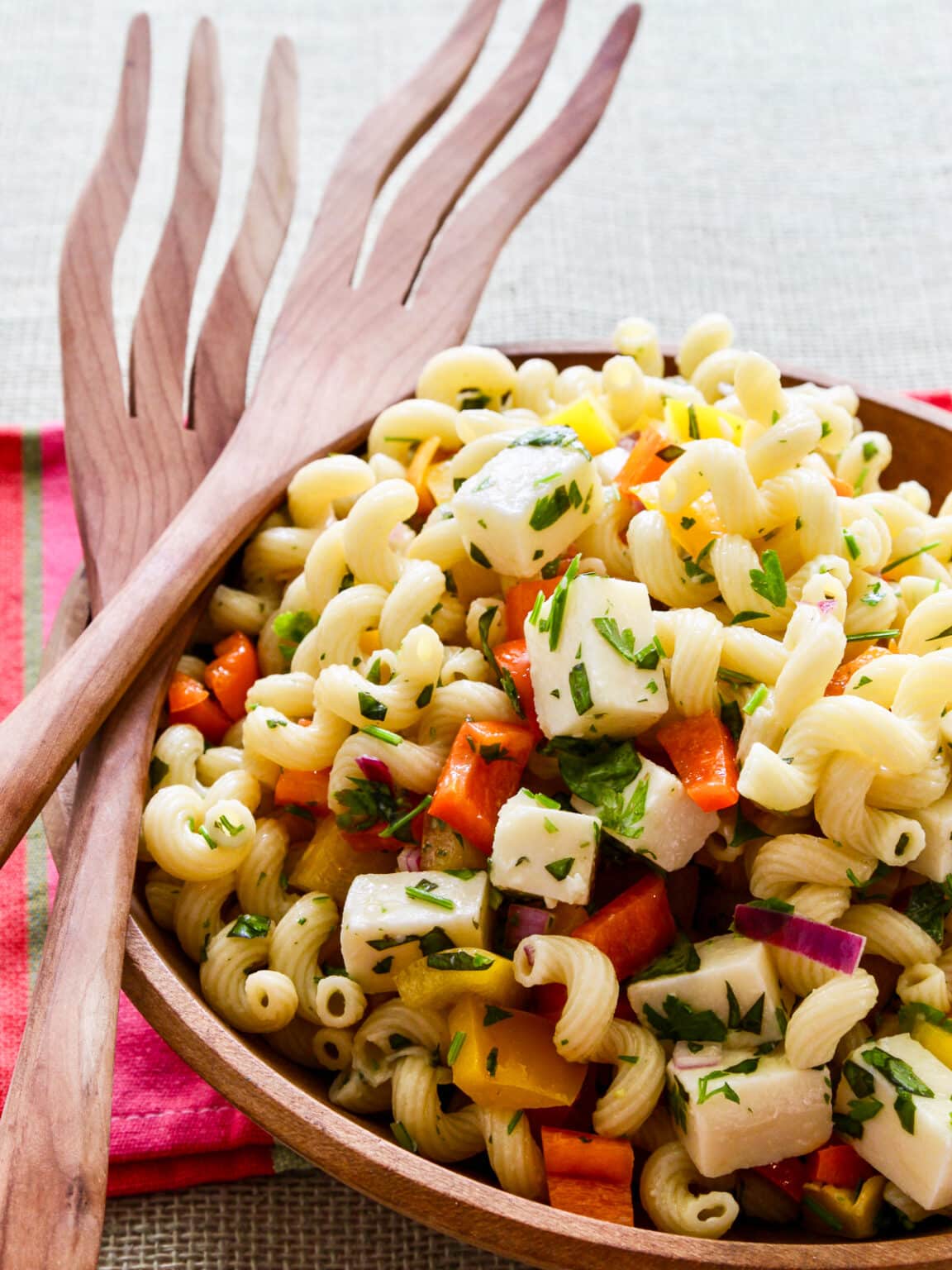 Easy Pasta Salad Recipe (No Mayo!) Delicious Table
