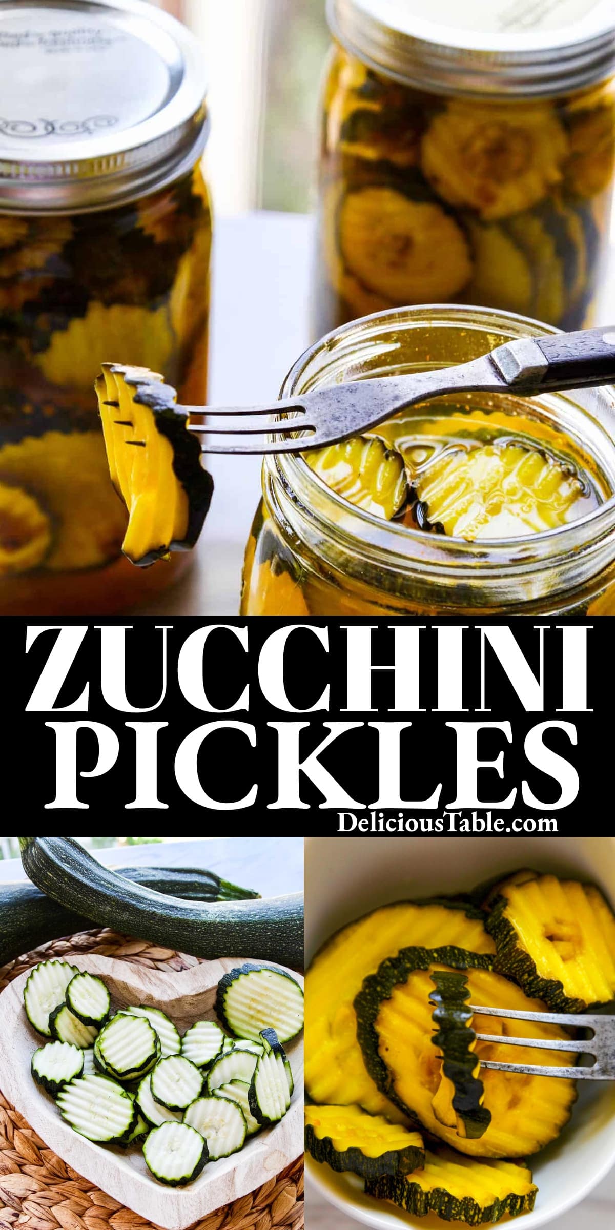 Zucchini Pickles Recipe (No Canning) - Delicious Table