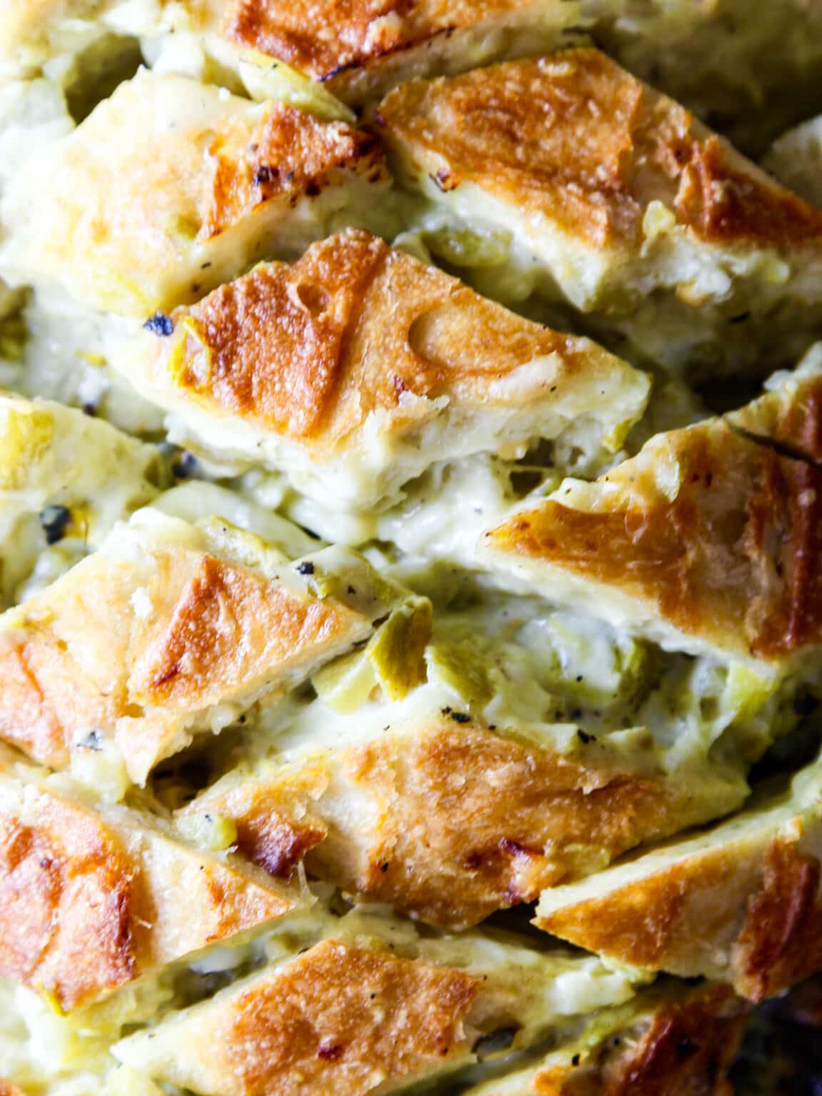 Green Chile Cheese Pull Apart Bread Delicious Table