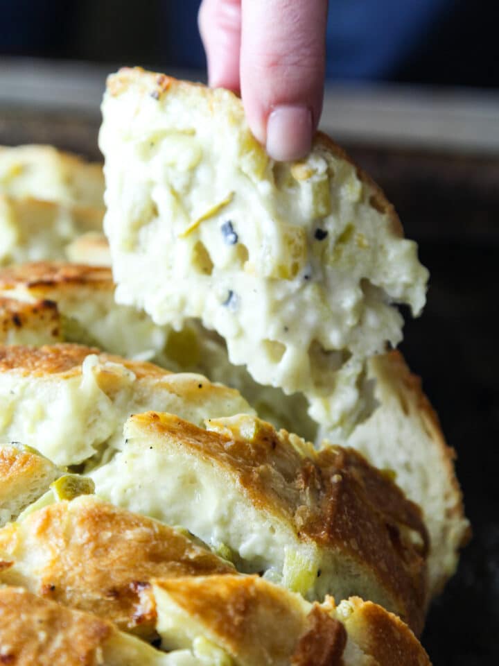 Green Chile Cheese Pull Apart Bread Delicious Table